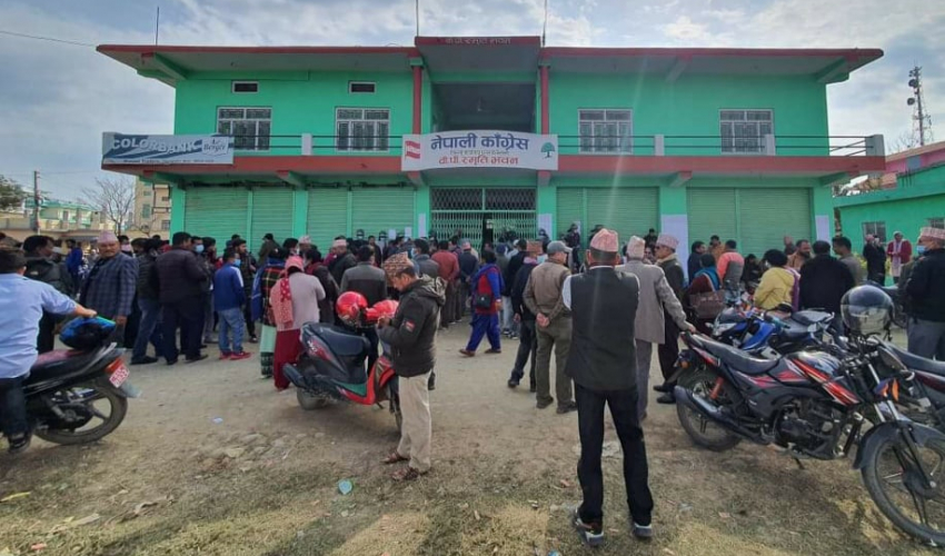 नेपाली काँग्रेस कैलालीको १४ औं अधिवेशन आज, मतदानस्थल रातारात सारिएपछि विरोध