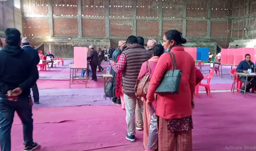 काँग्रेस कैलाली अधिवेशनः मतदान सुरु