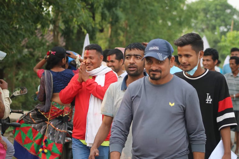 बर्दगोरिया ५, मा नेकपा एमालेको चुनावी प्रचारप्रसार घरदैलो