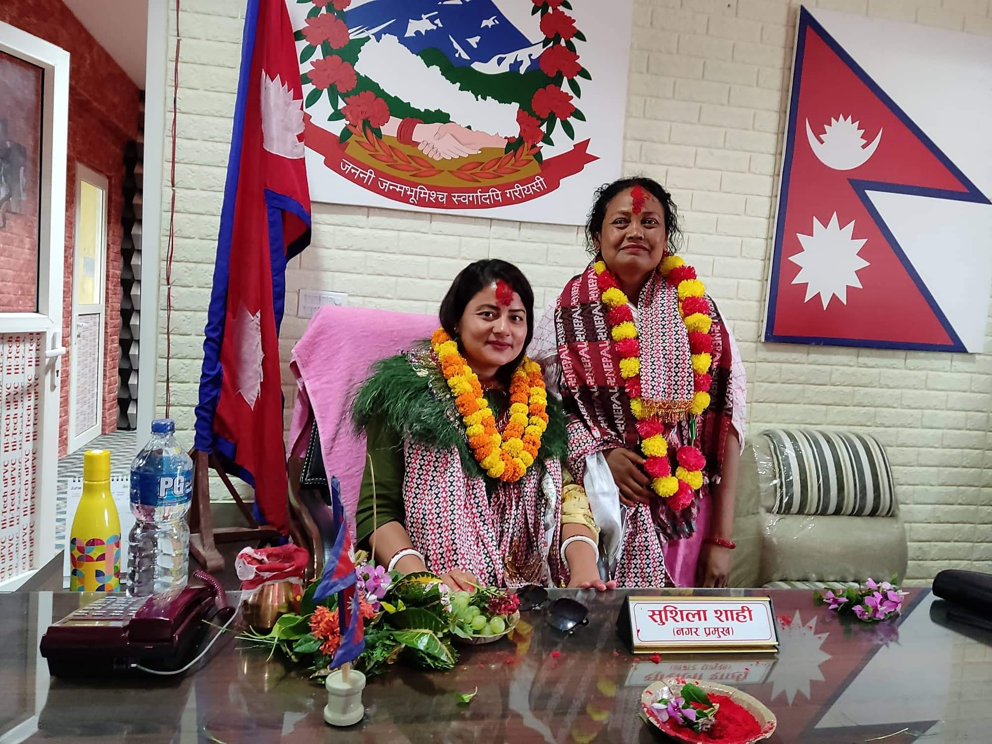 भ्रष्टाचार मुक्त नगरपालिका बनाउछु भन्दै शाहीले गरिन नगरप्रमुखको पदभार ग्रहण