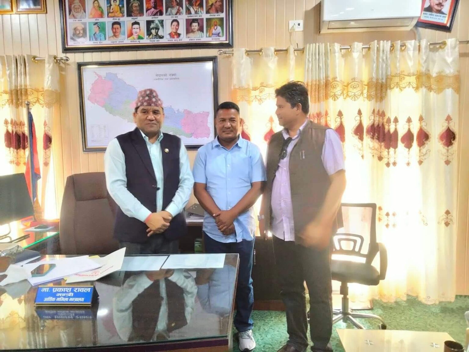 बर्दगाेरियाको समस्याको प्रदेश सरकार सङ्ग ध्यानाकर्षण गराउदै -अध्यक्ष कुवर र उपाध्यक्ष गिरि