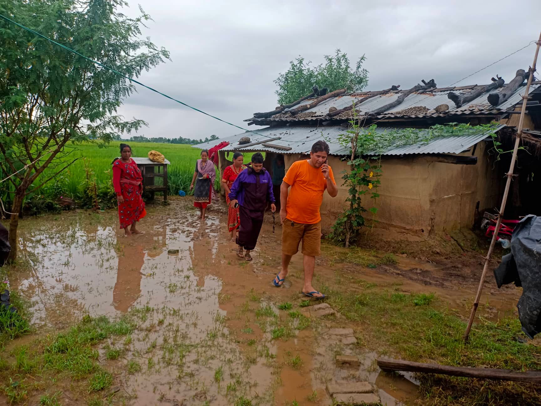 अविरल वर्षाका कारण बर्दगोरियाका विभिन्न स्थान डुबानमा