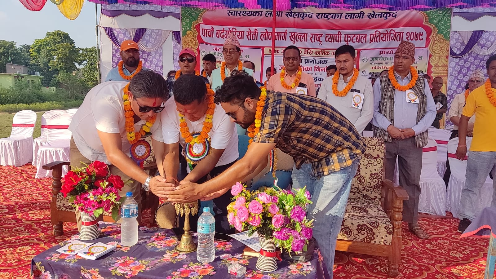 पाँचौ बर्दगोरिया सेती लोकमार्ग खुल्ला राष्ट्रब्यापी फुटबल प्रतियोगिता २०७९ शुरु