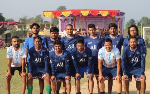 बर्दगोरिया कर्मचारी र पत्रकारबिचको फुटबल खेलमा पत्रकारको टिम विजयि