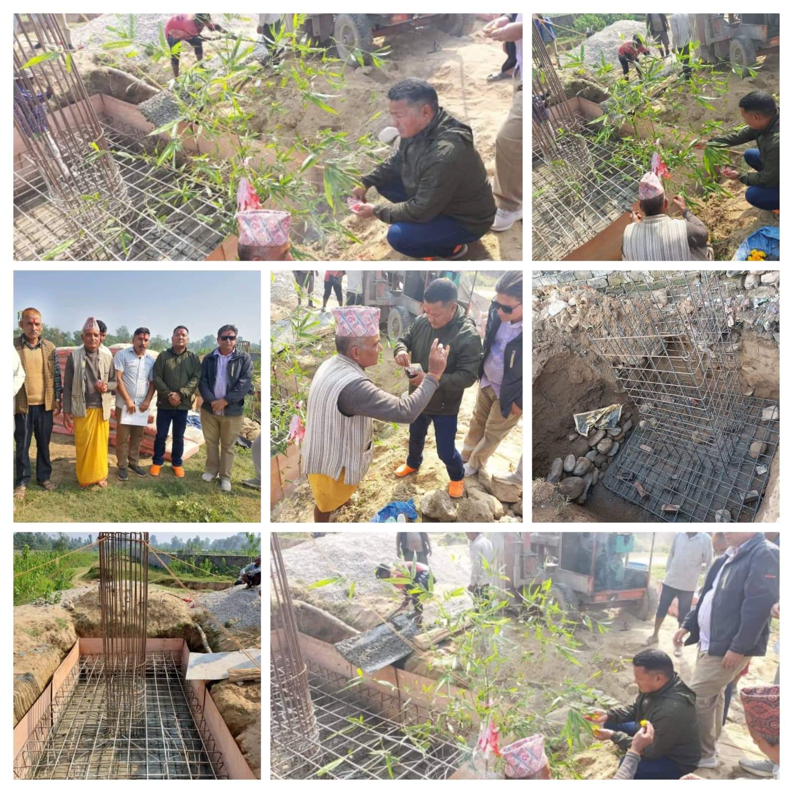 नौनिया बुटकौवा झुलुङ्गे पुलको काम तिब्र रुपमा अगाडी बढ्दै