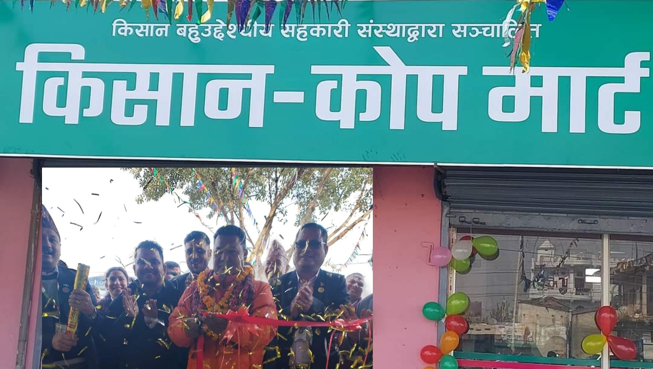 बाैनियाँमा किसान-कोप मार्ट संचालमा, पालिका अध्यक्ष कुँवरद्वरा उद्घाटन
