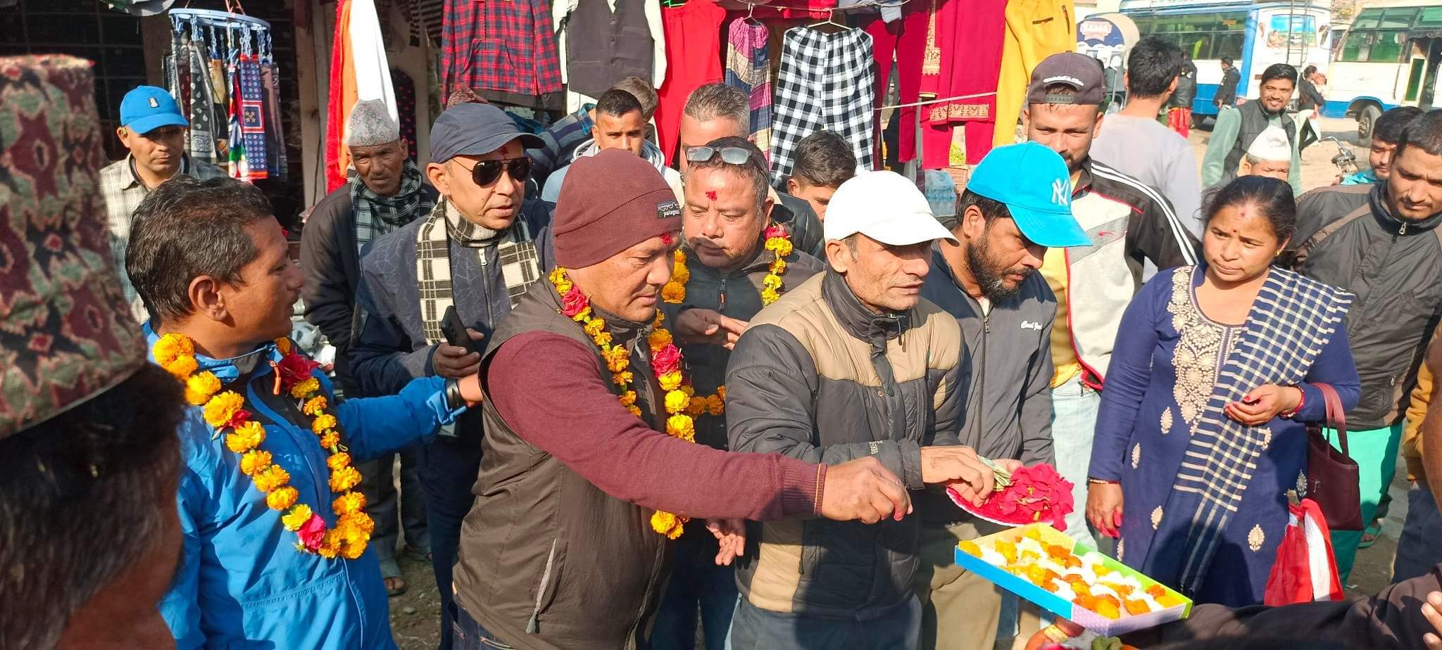 बर्दगोरियाको मुख्य बौनिया बजारमा ढल निकासका लागि शिलान्यास