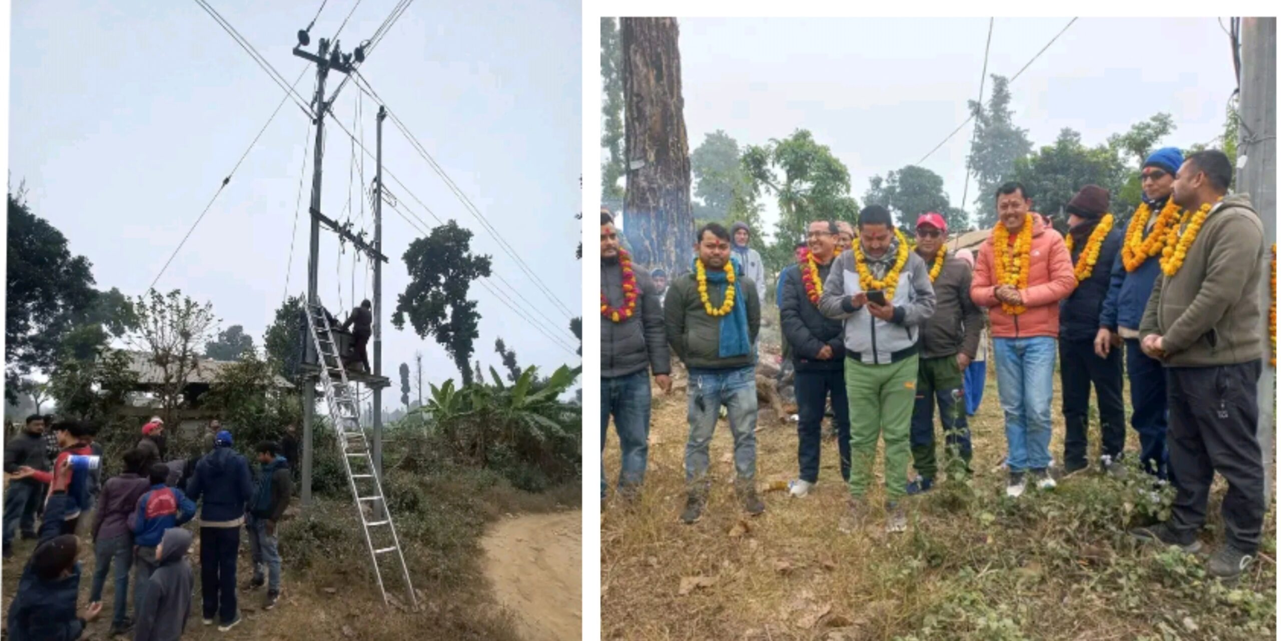 मोहन्याल १ चायाभावरमा पहिलोपटक बिजुली उद्घाटन