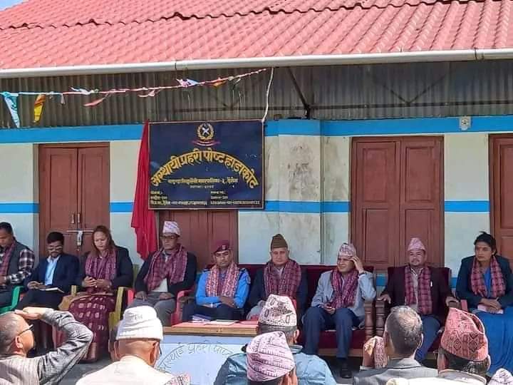 चामुण्डा बिन्द्रासैनी-३ हडाकोटमा अस्थायी प्रहरी चौकी स्थापना
