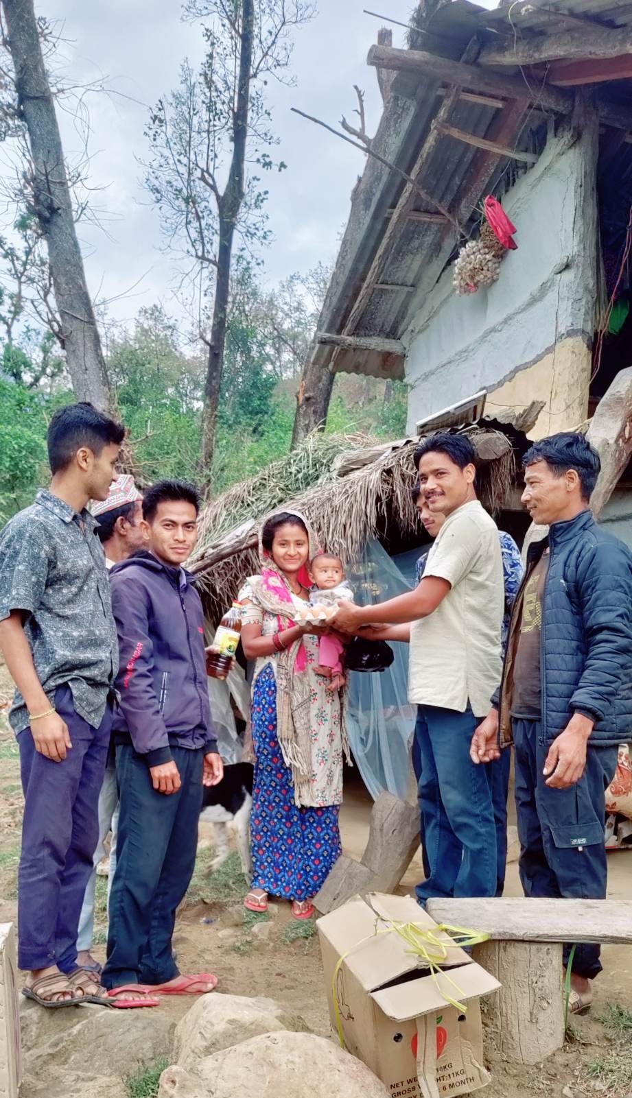 हरियाली सामुदायिक बनद्वारा सुत्केरी महिलाहरु लाई पौष्टिक आहार वितरण