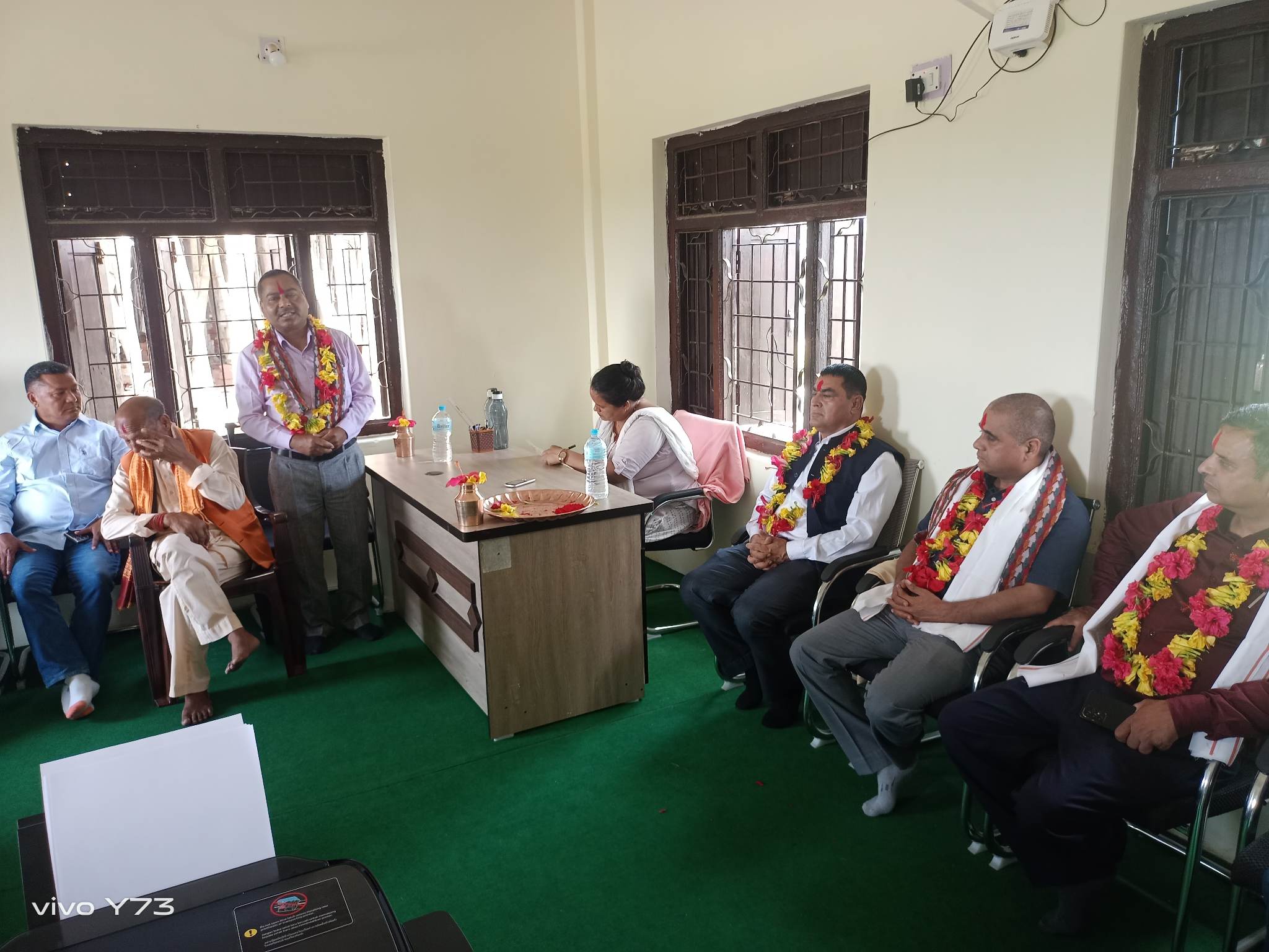 व्यवस्थापन संकायको अनुमति पाएको बर्दगोरिया बहुमुखी क्याम्पसको डिन कार्यालयको टोलिद्वरा स्थलगत अवलोकन