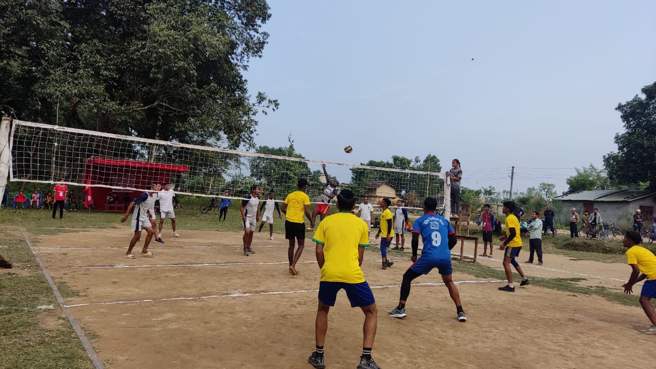बर्दगोरियामा जिल्ला व्यापी भलिबल प्रतियोगिता सुरु