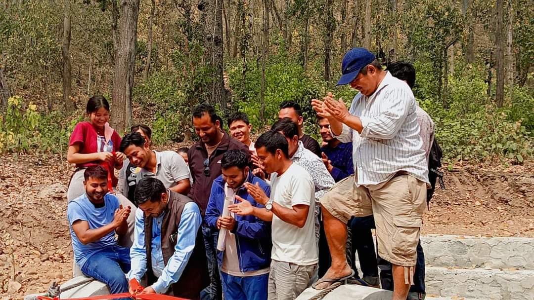 मोहन्याल-६ मा झोलुङ्गे पुलको उद्घाटन