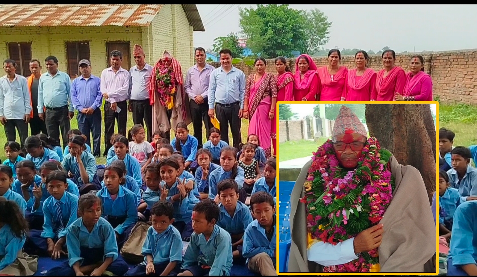 दुर्गा आधारभूत विद्यालयका शिक्षक ‘रेग्मी सर’को बिदाई