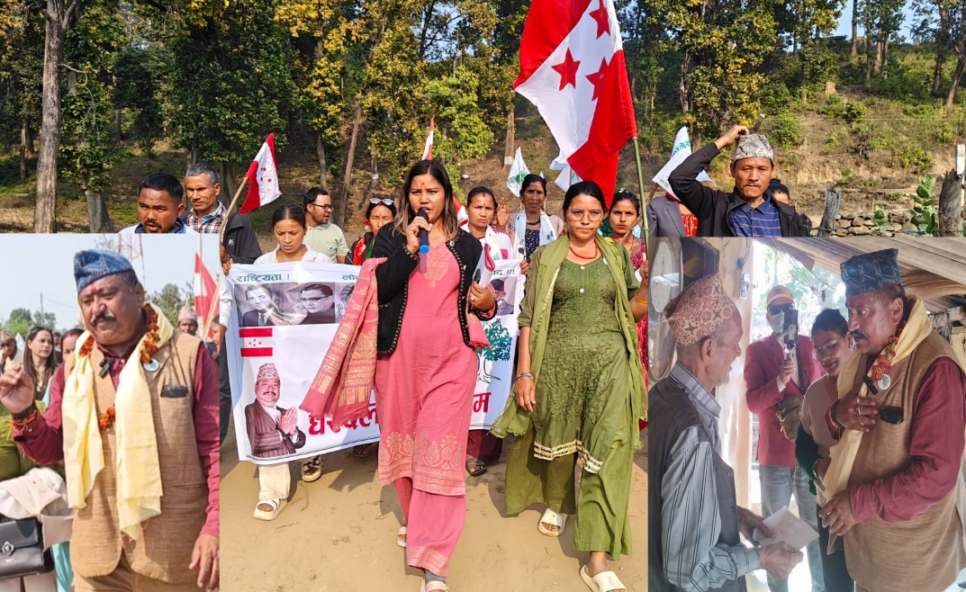 कैलाली–२ मा चुनावी सरगर्मी: घरदैलो अभियानमा व्यस्त उम्मेदवार स्वाँर