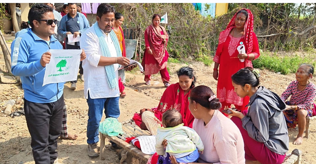 कैलाली–२ मा कांग्रेसको सक्रियता बढ्दो, घरदैलोमार्फत मतदातासँग भेटघाट