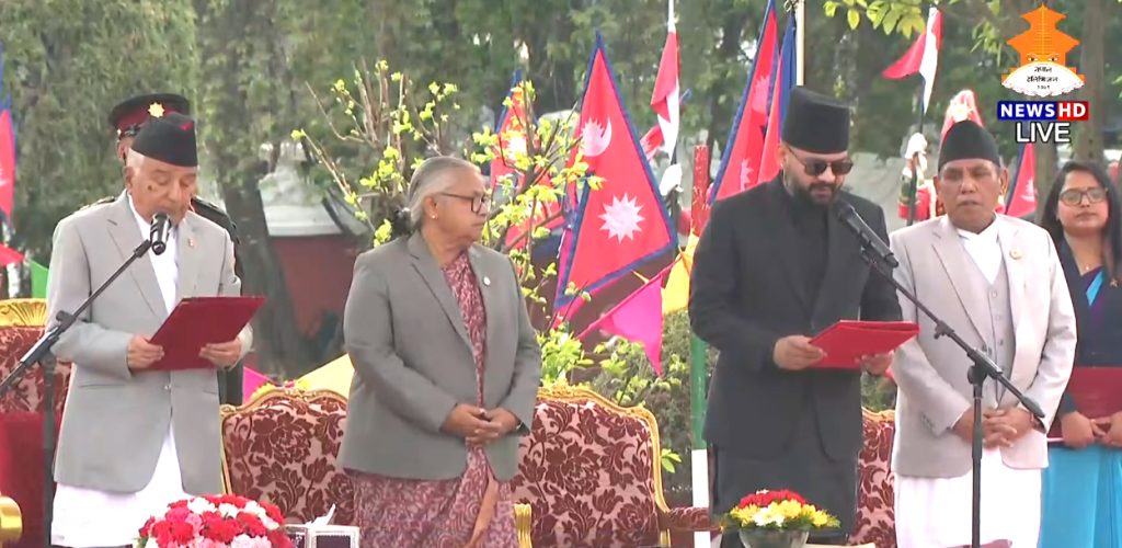 बालेन शाहले लिए प्रधानमन्त्री पदको शपथ