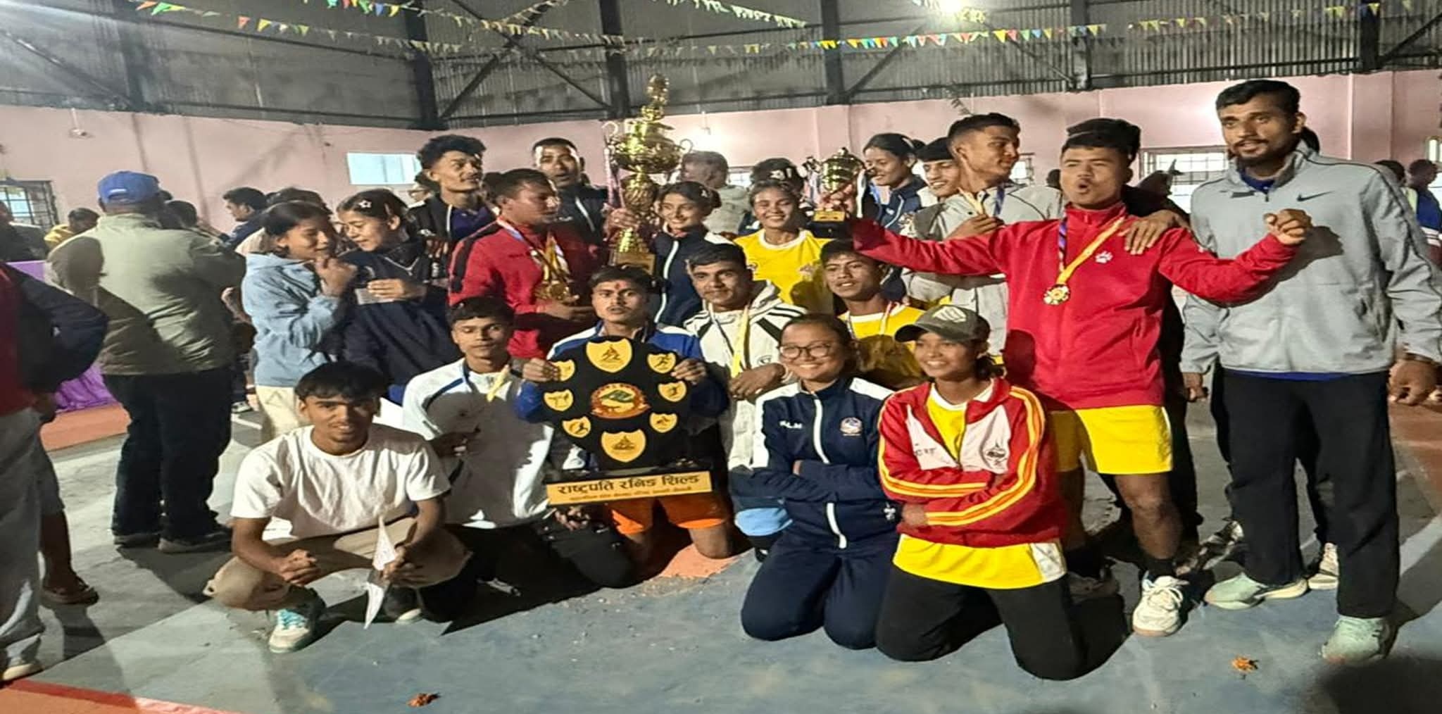 सुदूरपश्चिम प्रदेशस्तरीय राष्ट्रपति रनिङ शिल्डको उपाधि कैलालीको पोल्टामा