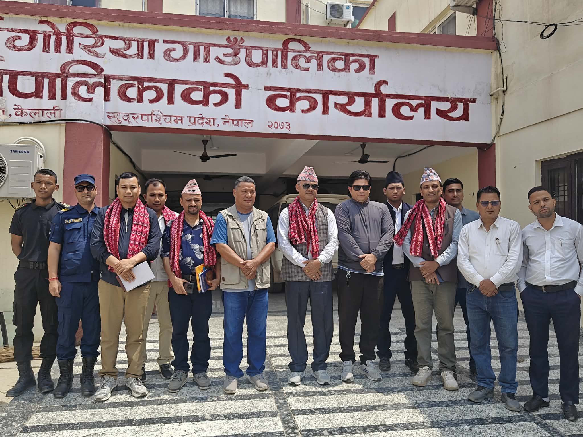 बर्दगोरियामा जिल्ला अदालतका न्यायाधीशद्वयको अनुगमन