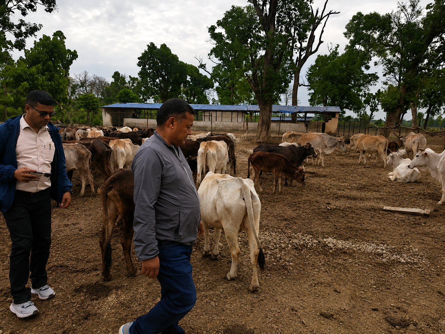 गौशालामा गाईको हेरचाह र घाँस व्यवस्थापन सुधार गर्न अध्यक्ष कुँवरको निर्देशन